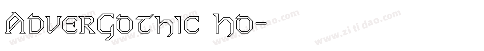 AdverGothic Ho字体转换